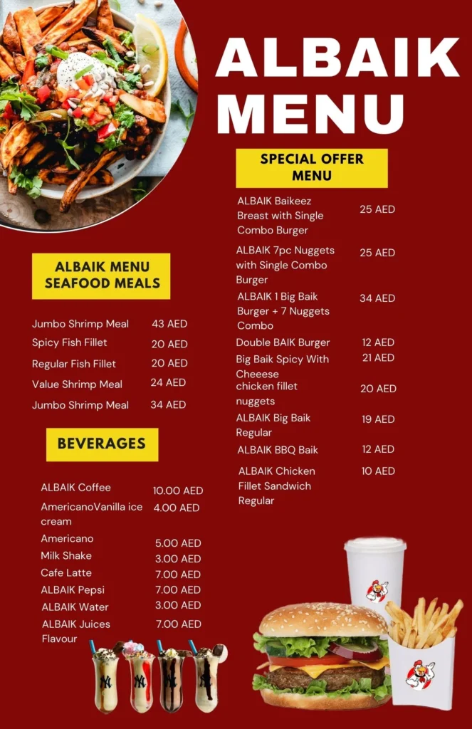 Al baik menu