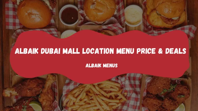 al baik menu and location